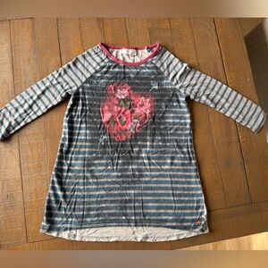 Matilda Jane Blue and Pink Striped Kids Shirt